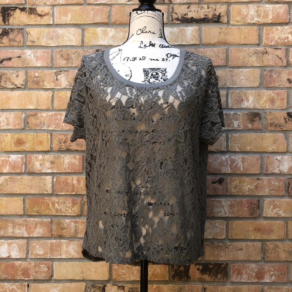 EXPRESS Rose Lace Top